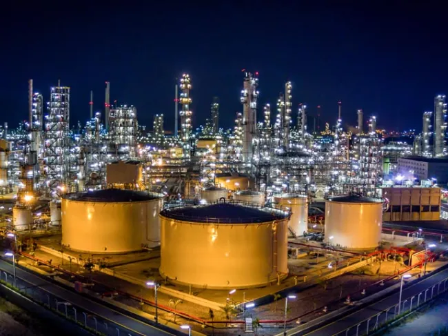 oil refinery